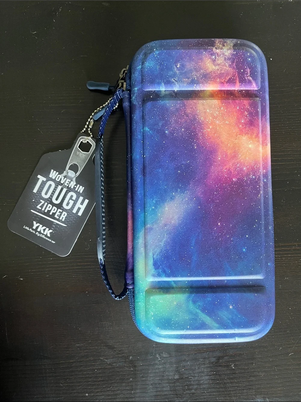 Galaxy Print Hard Shell Tablet Case with Wrist Strap - YKK Zipper